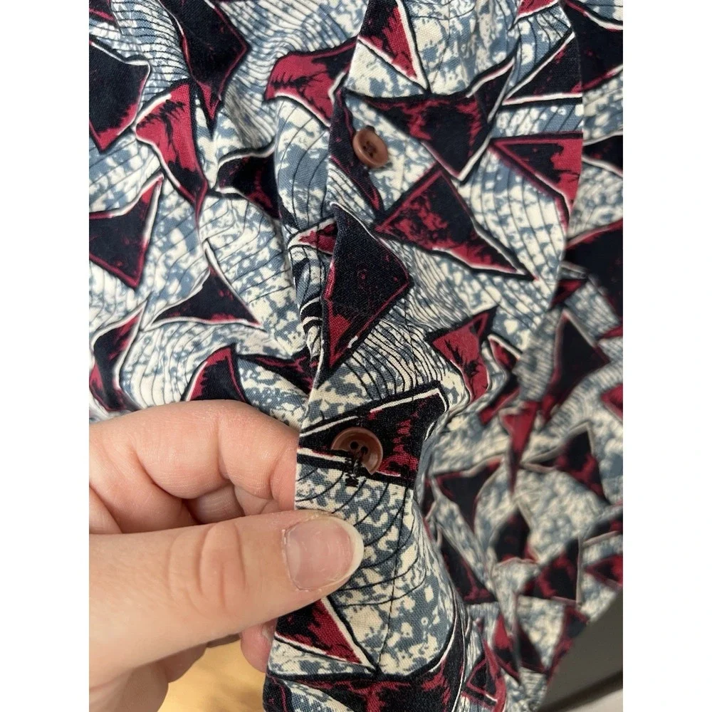 Farah Vintage Patterned Swim Shorts and Button Up Set Sz M